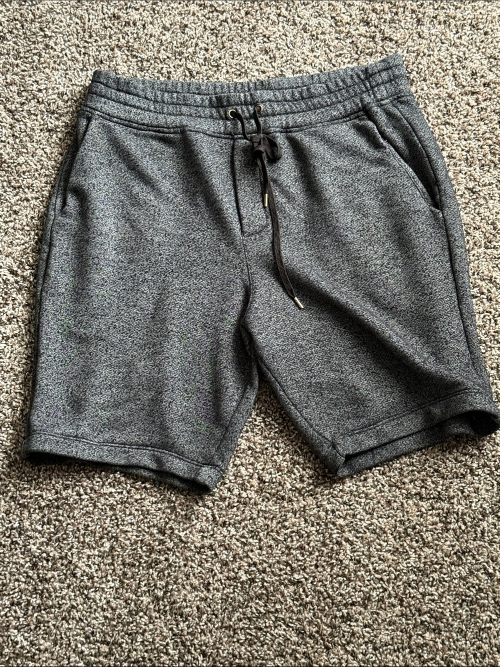 Vimmia Charcoal Gray Athletic Knit Drawstring Shorts